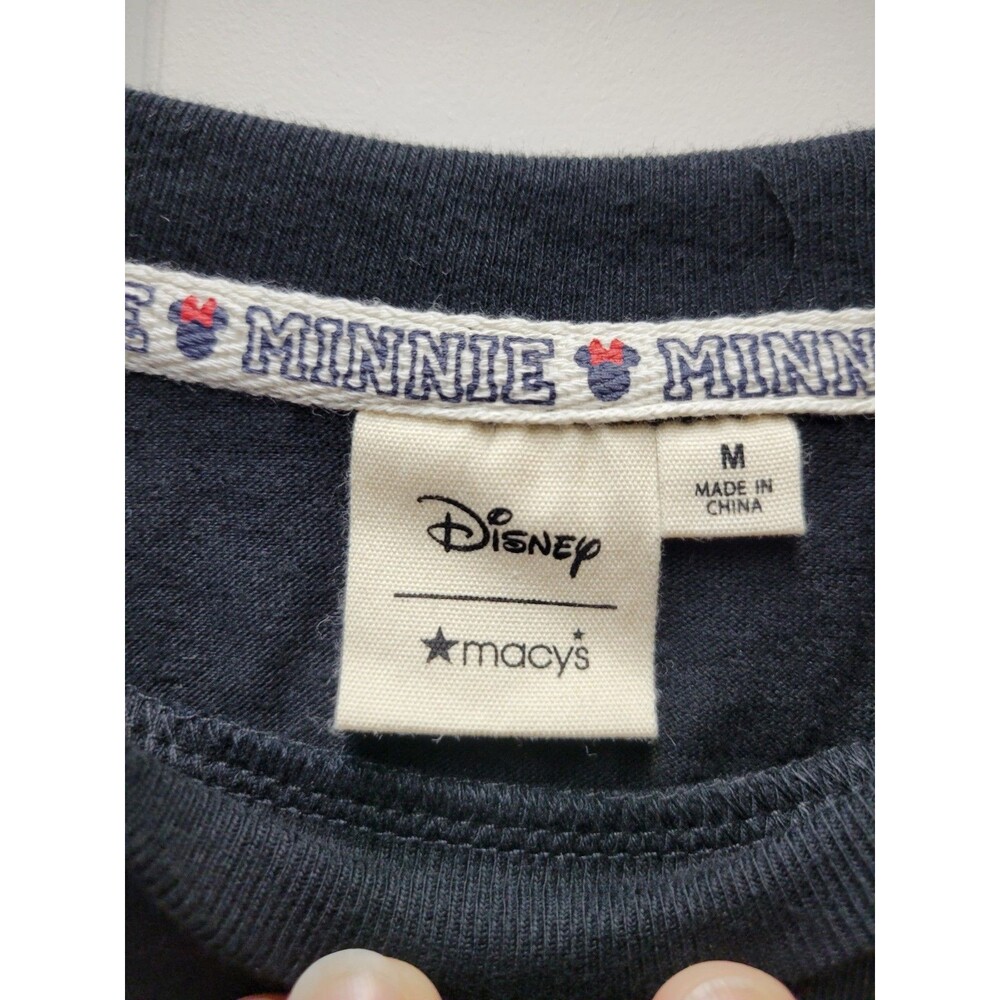 Disney Minnie Mouse Junior Girls Looking Extra Fly T-Shirt Black Size M - NEW - Picture 4 of 7